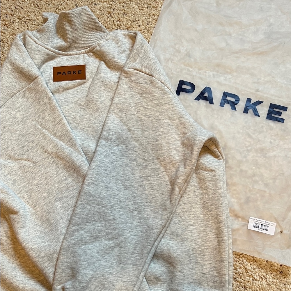 PARKE Classic Turtleneck - Classic Grey - S/M - NIB - Picture 4 of 4
